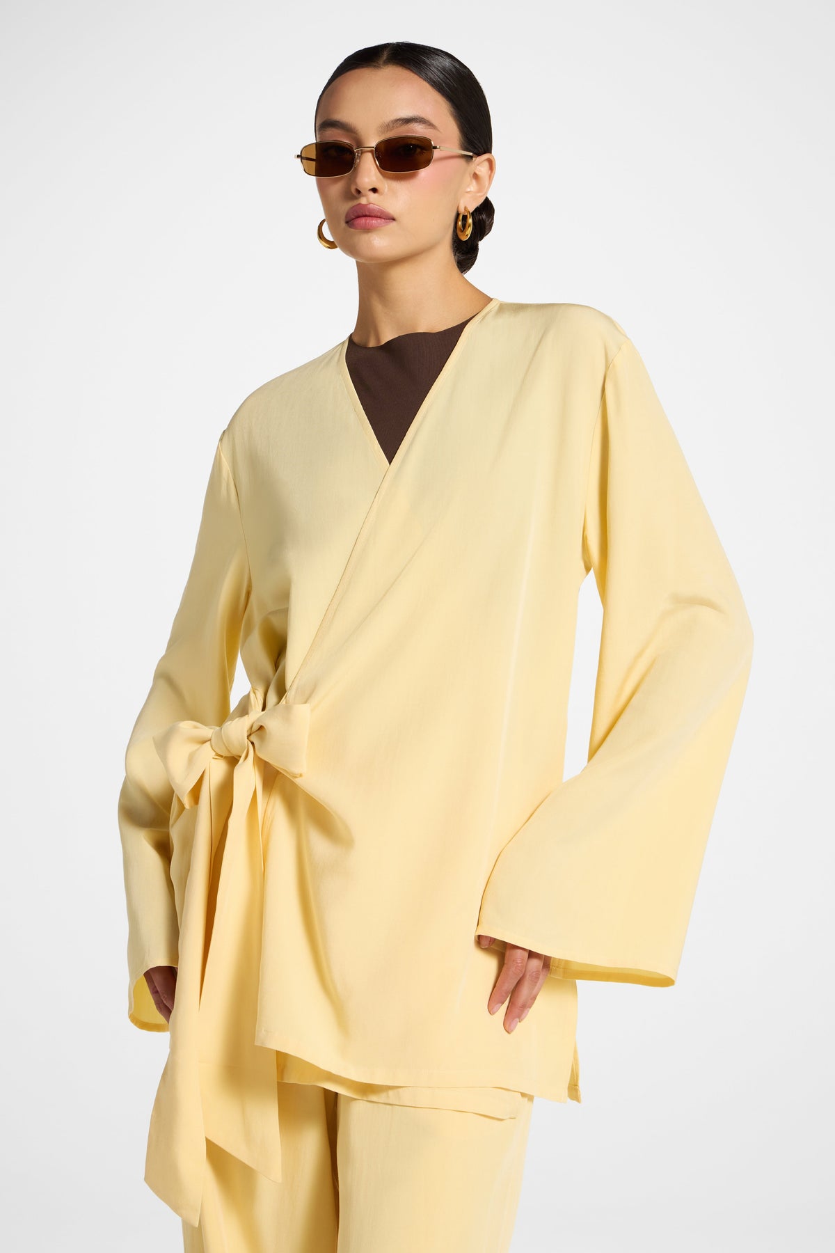 Tencel Wrap Top - Banana