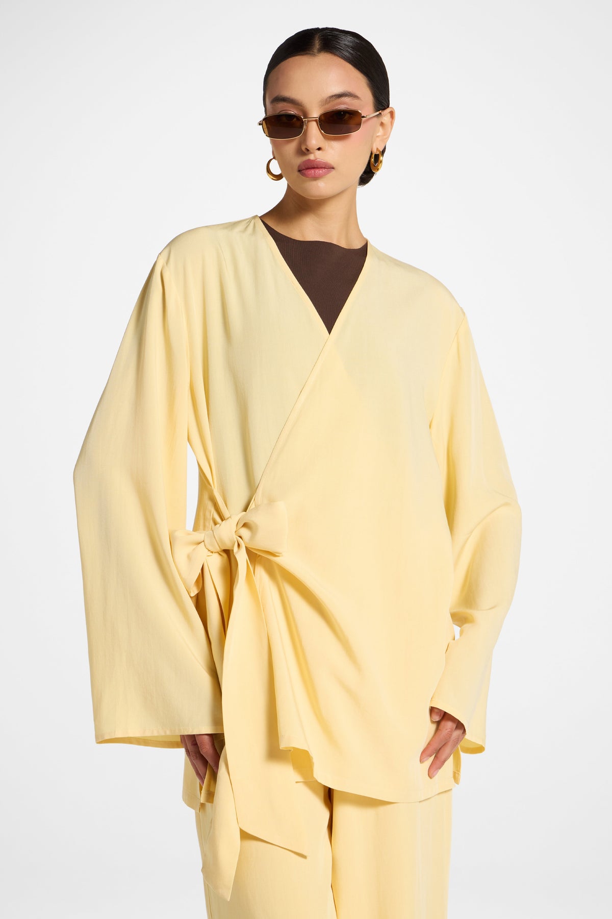 Tencel Wrap Top - Banana