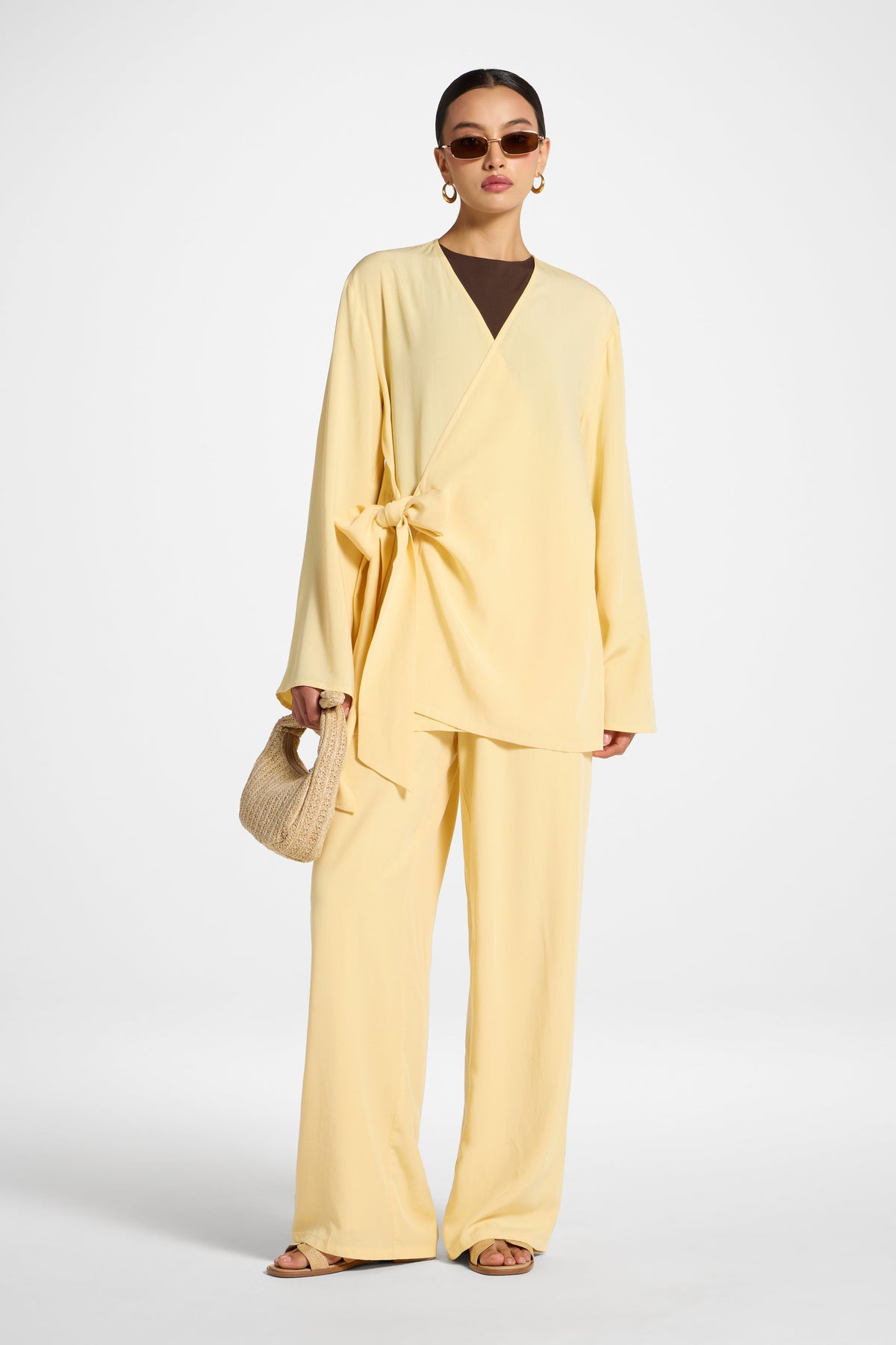 Tencel Wrap Top - Banana