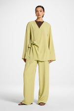 Tencel Wrap Top - Honeydew