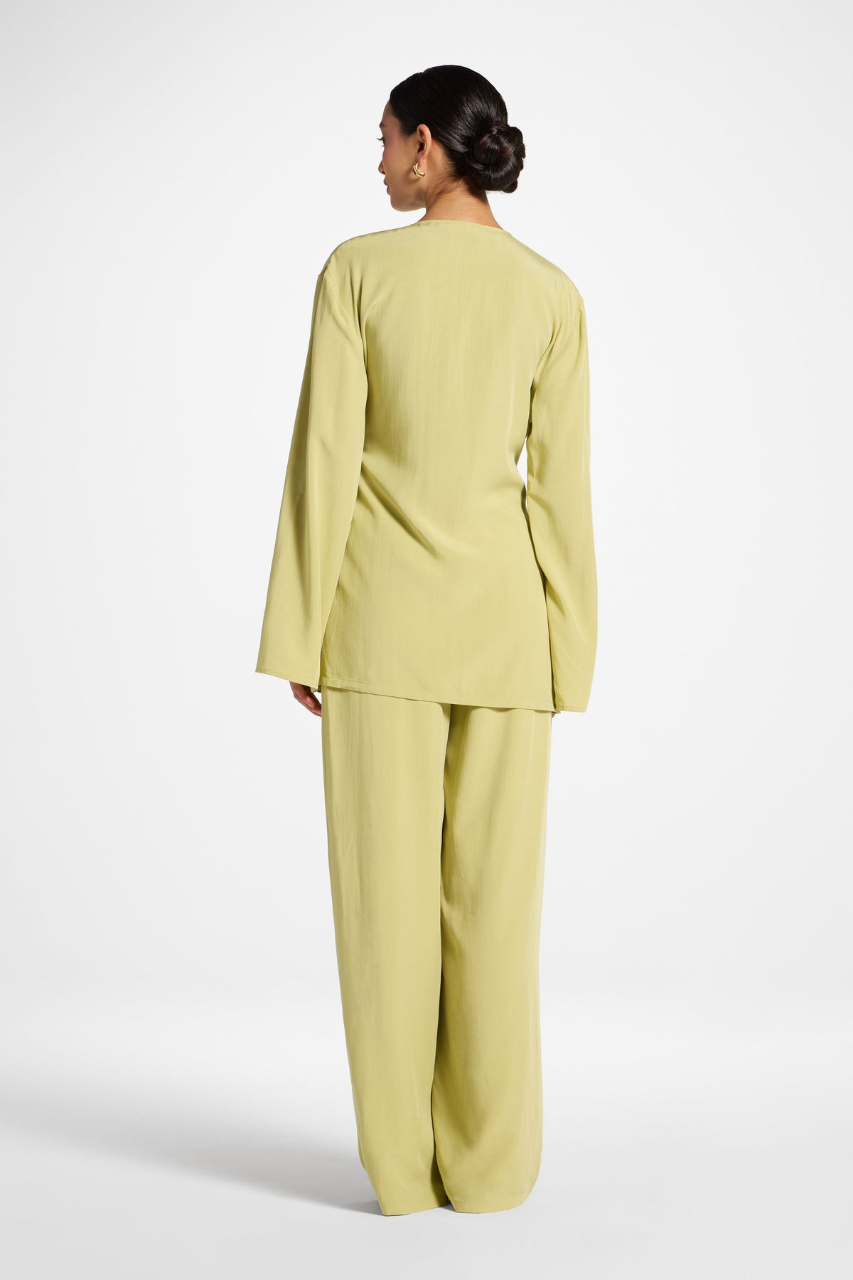 Tencel Wrap Top - Honeydew