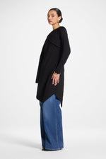 Textured Asymmetric Overlay Top