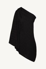 Textured Asymmetric Overlay Top