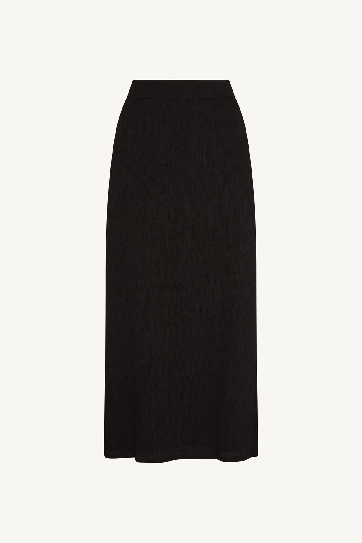 Textured Maxi Skirt - Black