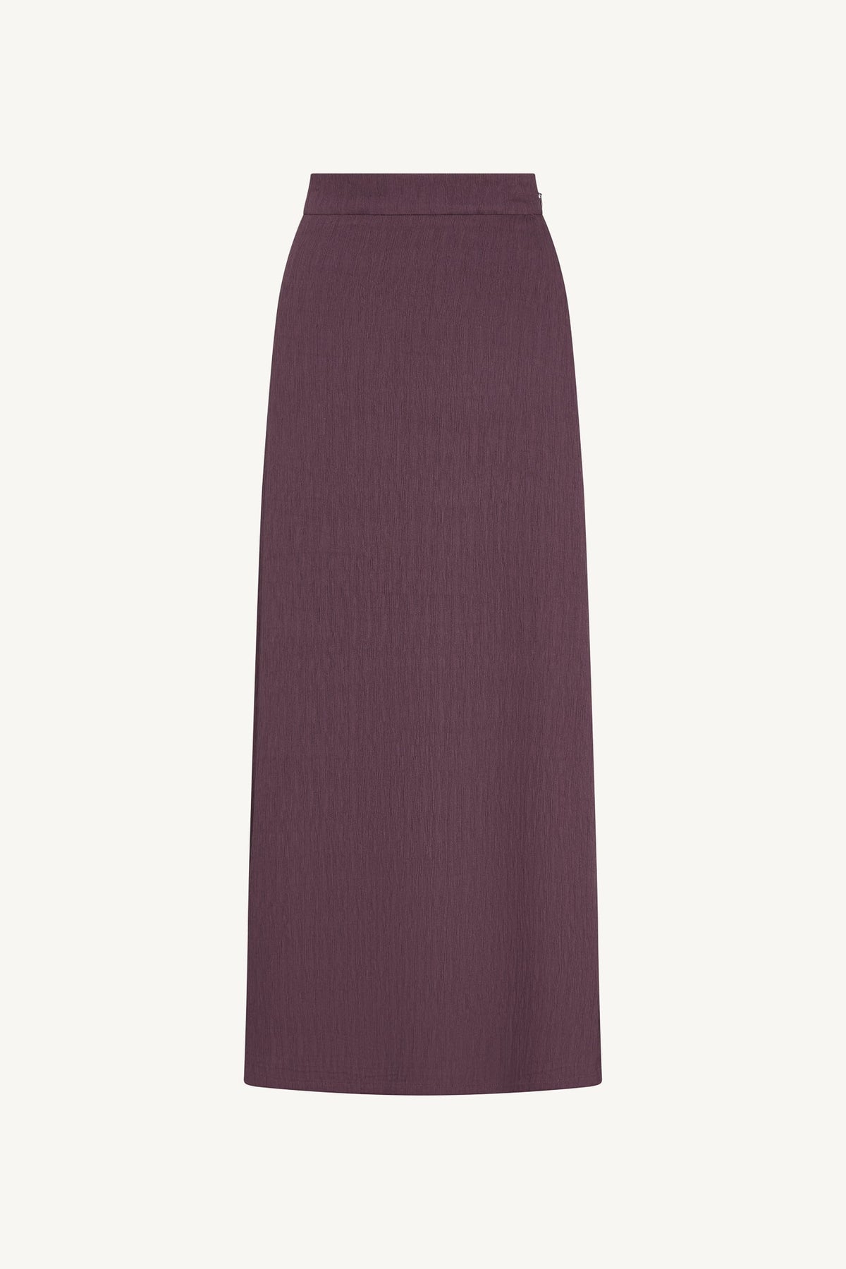Textured Maxi Skirt - Plum