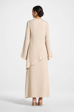 Textured Maxi Skirt - Stone