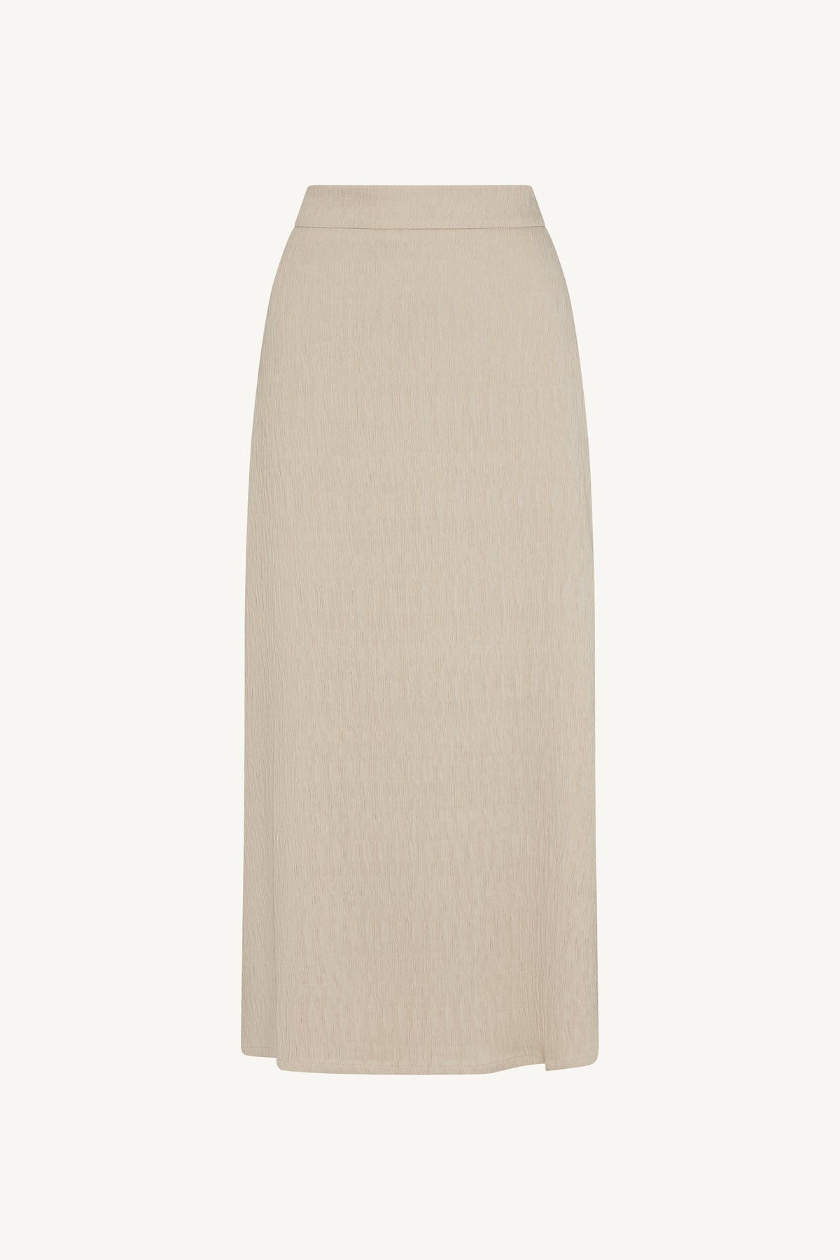 Textured Maxi Skirt - Stone