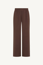 Textured Wide Leg Pants - Plum