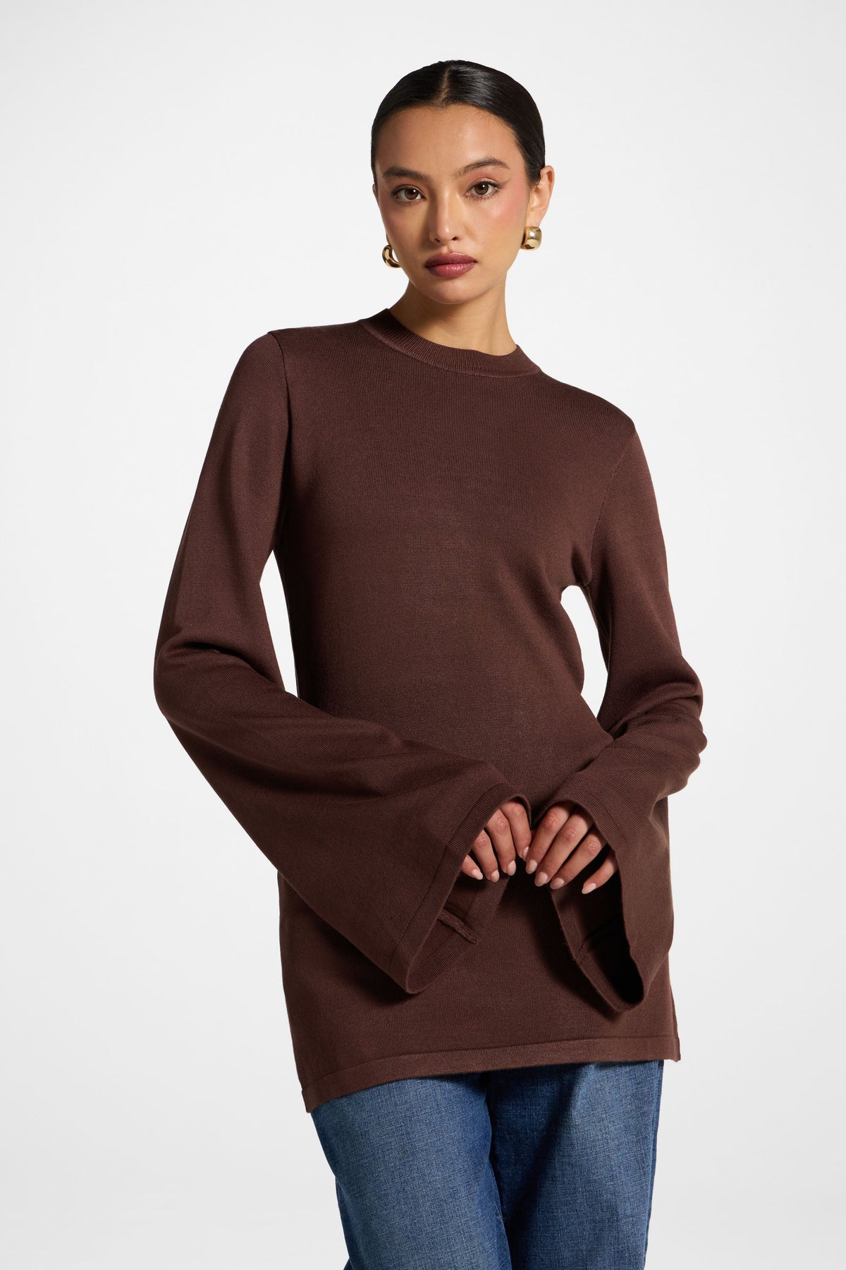 Tie Back Knit Top - Qahwah