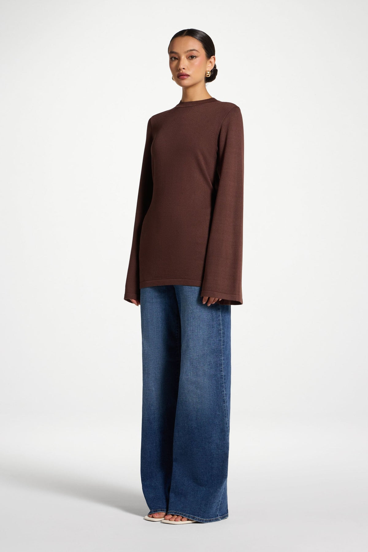 Tie Back Knit Top - Qahwah