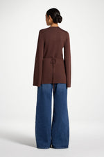 Tie Back Knit Top - Qahwah