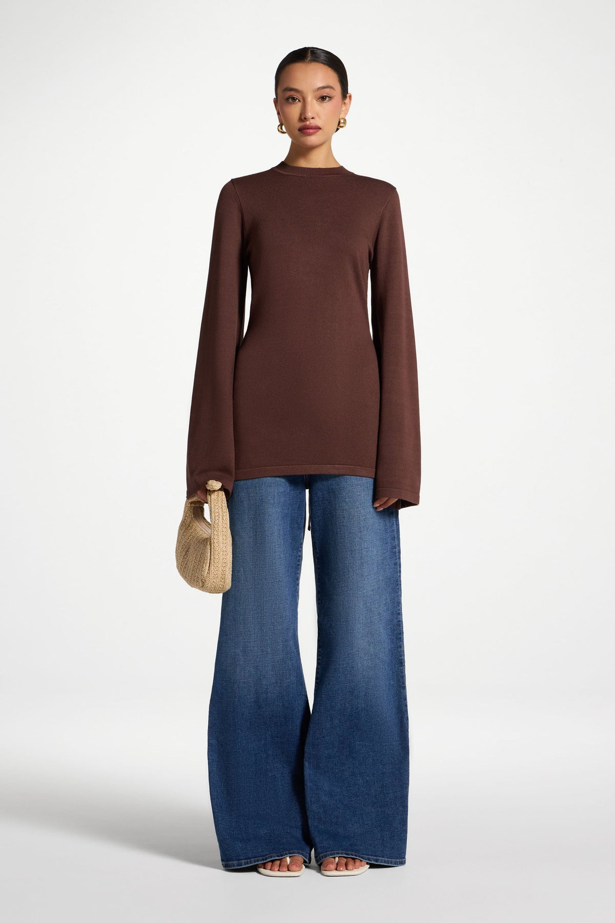 Tie Back Knit Top - Qahwah