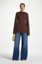 Tie Back Knit Top - Qahwah