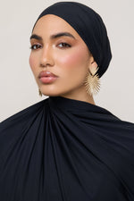 Tie Back Swim Hijab - Black
