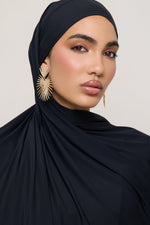 Tie Back Swim Hijab - Black