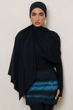 Tie Back Swim Hijab - Black