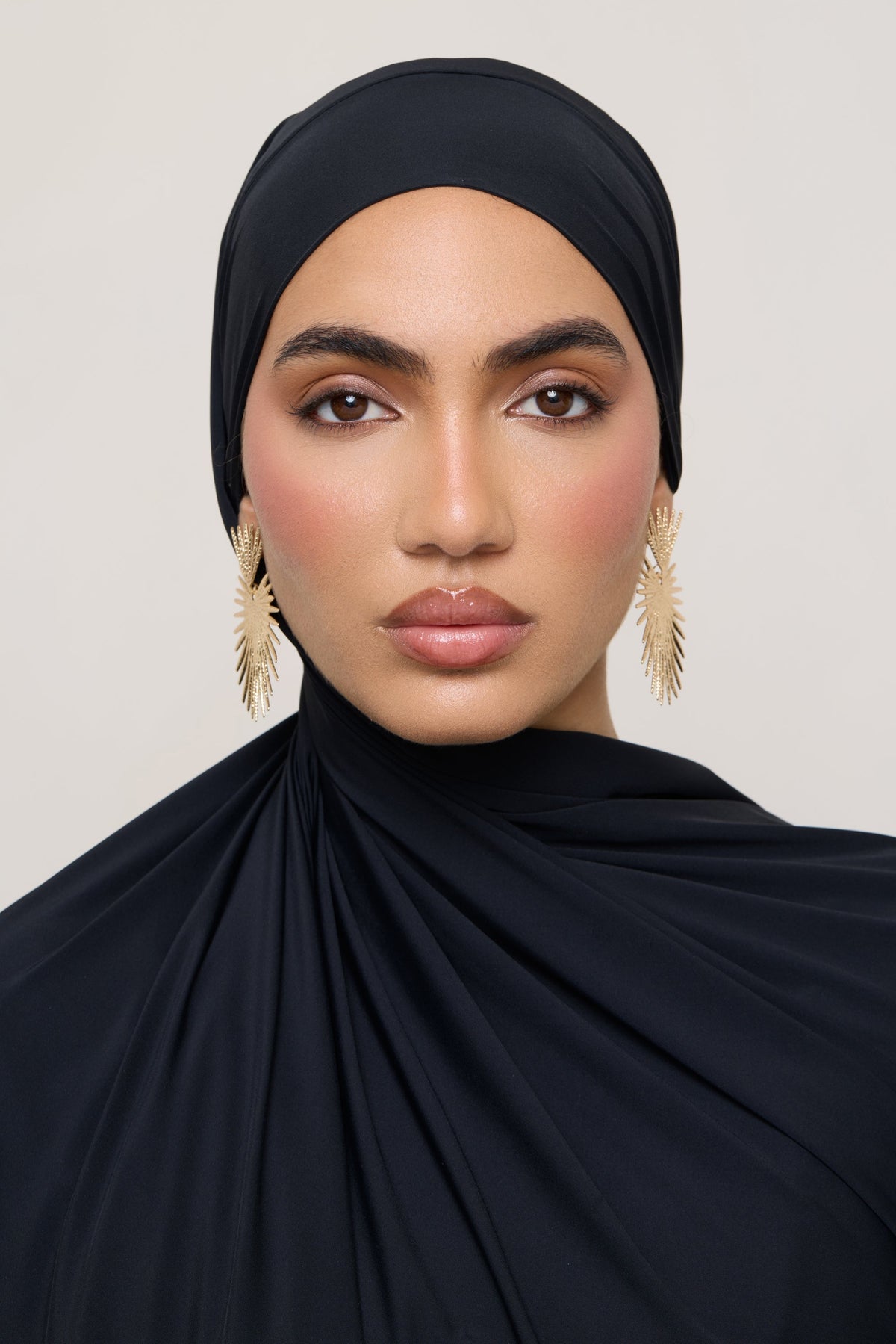 Tie Back Swim Hijab - Black