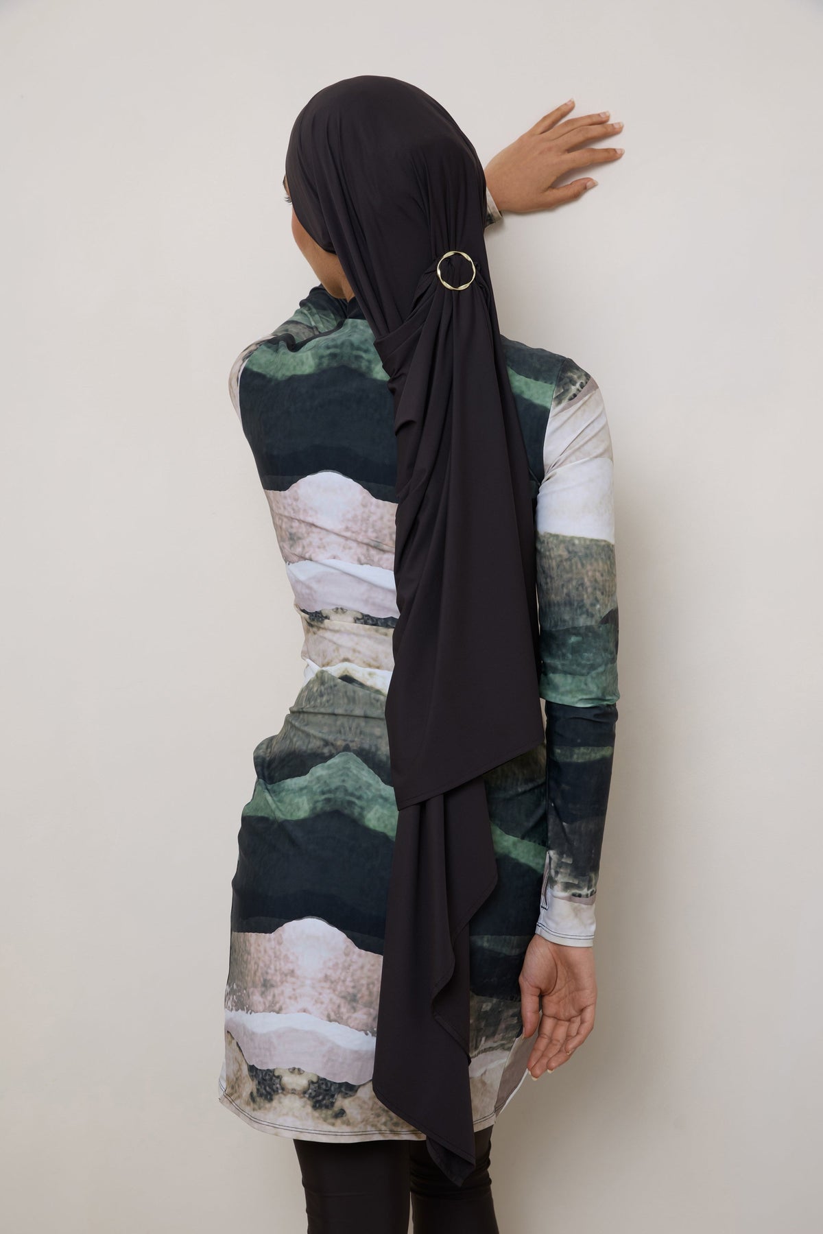 Tie Back Swim Hijab - Cove