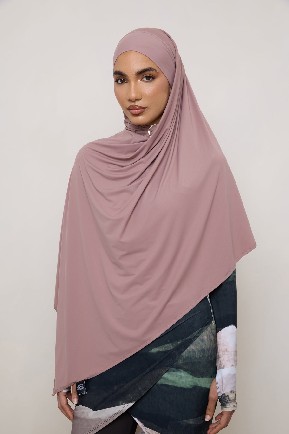 Tie Back Swim Hijab - Dusky Reef