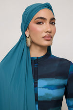 Tie Back Swim Hijab - Mediterranea