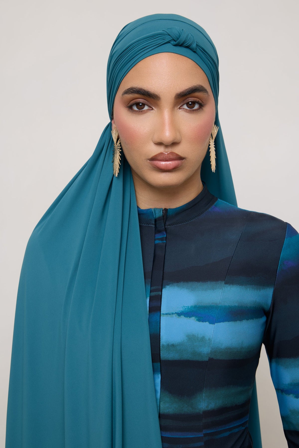 Tie Back Swim Hijab - Mediterranea