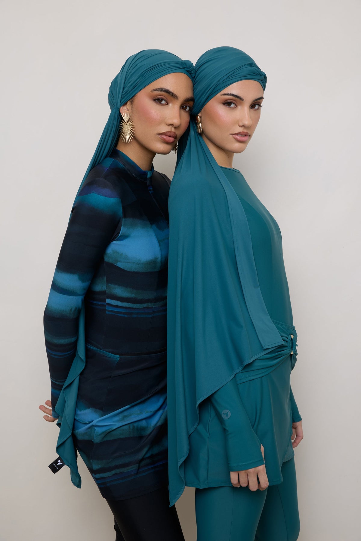 Tie Back Swim Hijab - Mediterranea