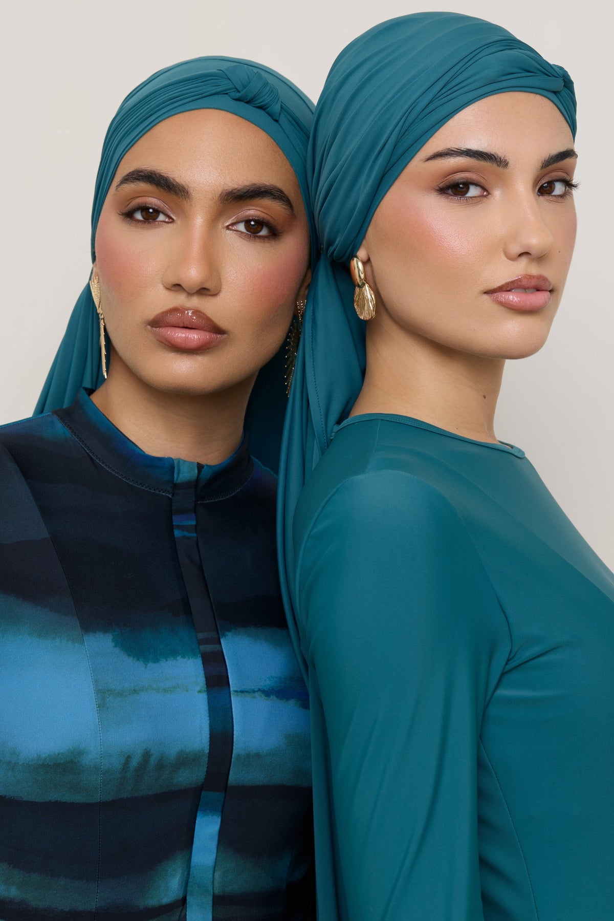 Tie Back Swim Hijab - Mediterranea