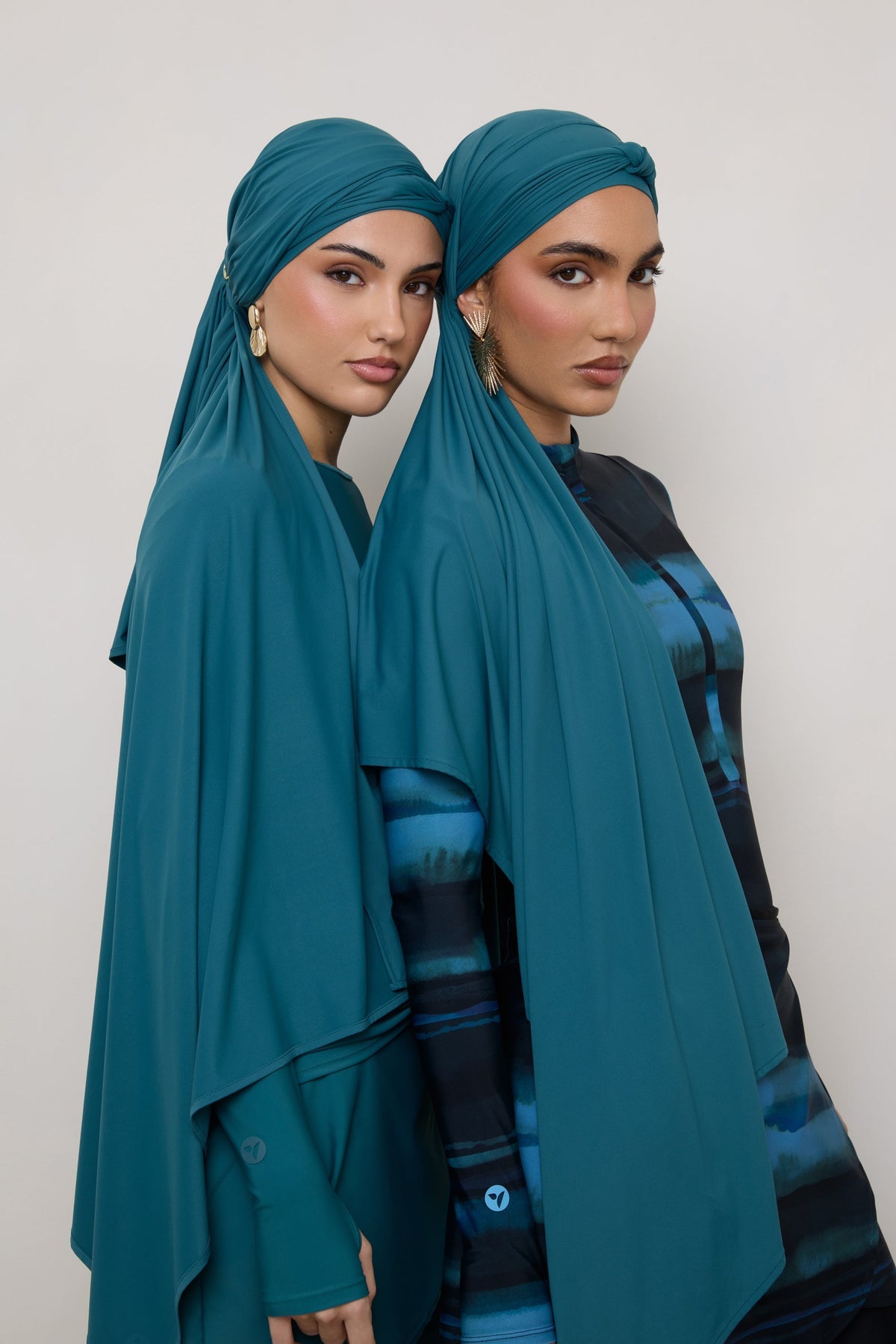 Tie Back Swim Hijab - Mediterranea