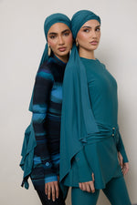 Tie Back Swim Hijab - Mediterranea