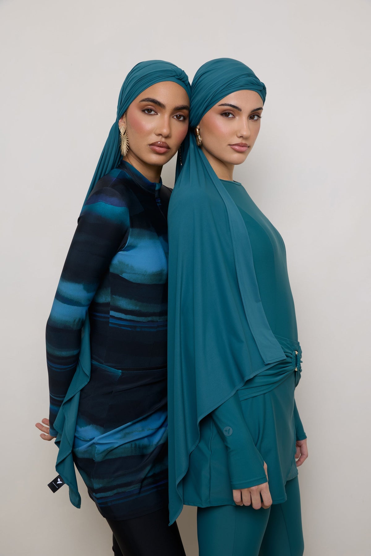 Tie Back Swim Hijab - Mediterranea