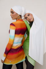 Tie Back Swim Hijab - Salted Rose