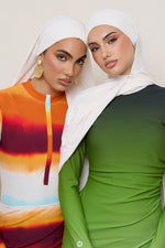 Tie Back Swim Hijab - Salted Rose