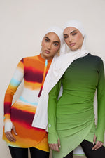 Tie Back Swim Hijab - Salted Rose