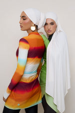 Tie Back Swim Hijab - Salted Rose