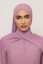 Tie Back Swim Hijab - Wistful Mauve
