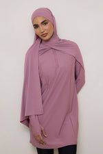 Tie Back Swim Hijab - Wistful Mauve