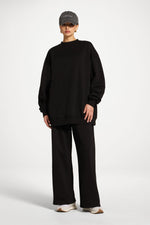 Unisex Crew Neck Sweatshirt - Black