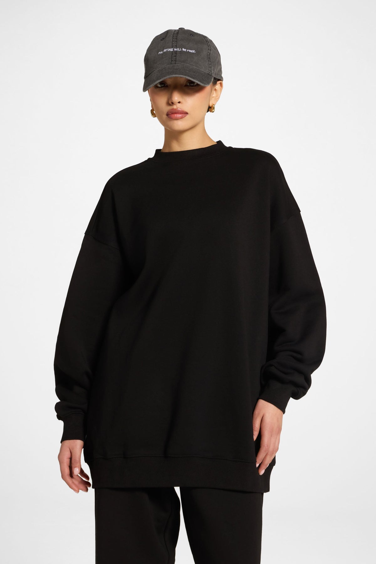 Unisex Crew Neck Sweatshirt - Black