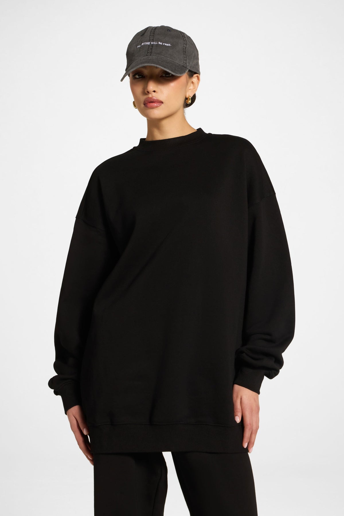 Unisex Crew Neck Sweatshirt - Black