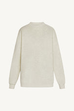 Unisex Mock Neck Sweatshirt - Heather Grey