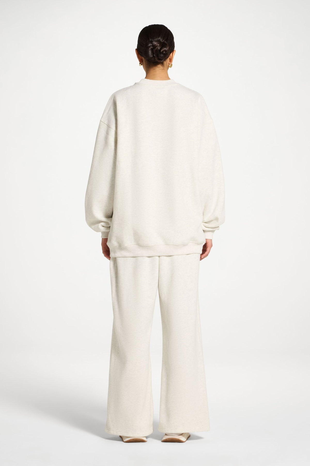 Unisex Mock Neck Sweatshirt - Heather Grey