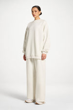 Unisex Mock Neck Sweatshirt - Heather Grey