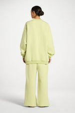 Unisex Mock Neck Sweatshirt - Limeade
