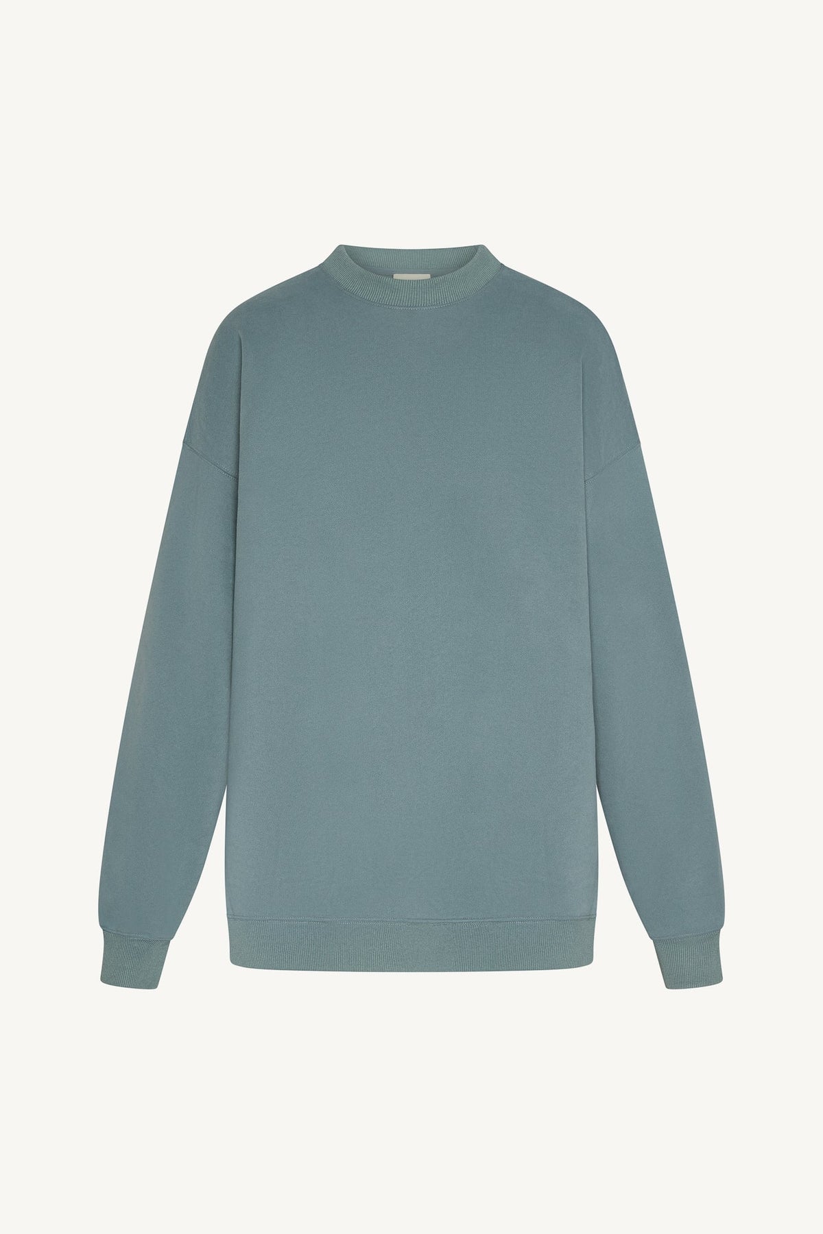 Unisex Mock Neck Sweatshirt - Steel Blue