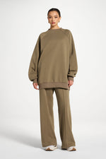 Unisex Raglan Sleeve Sweatshirt - Midnight Moss