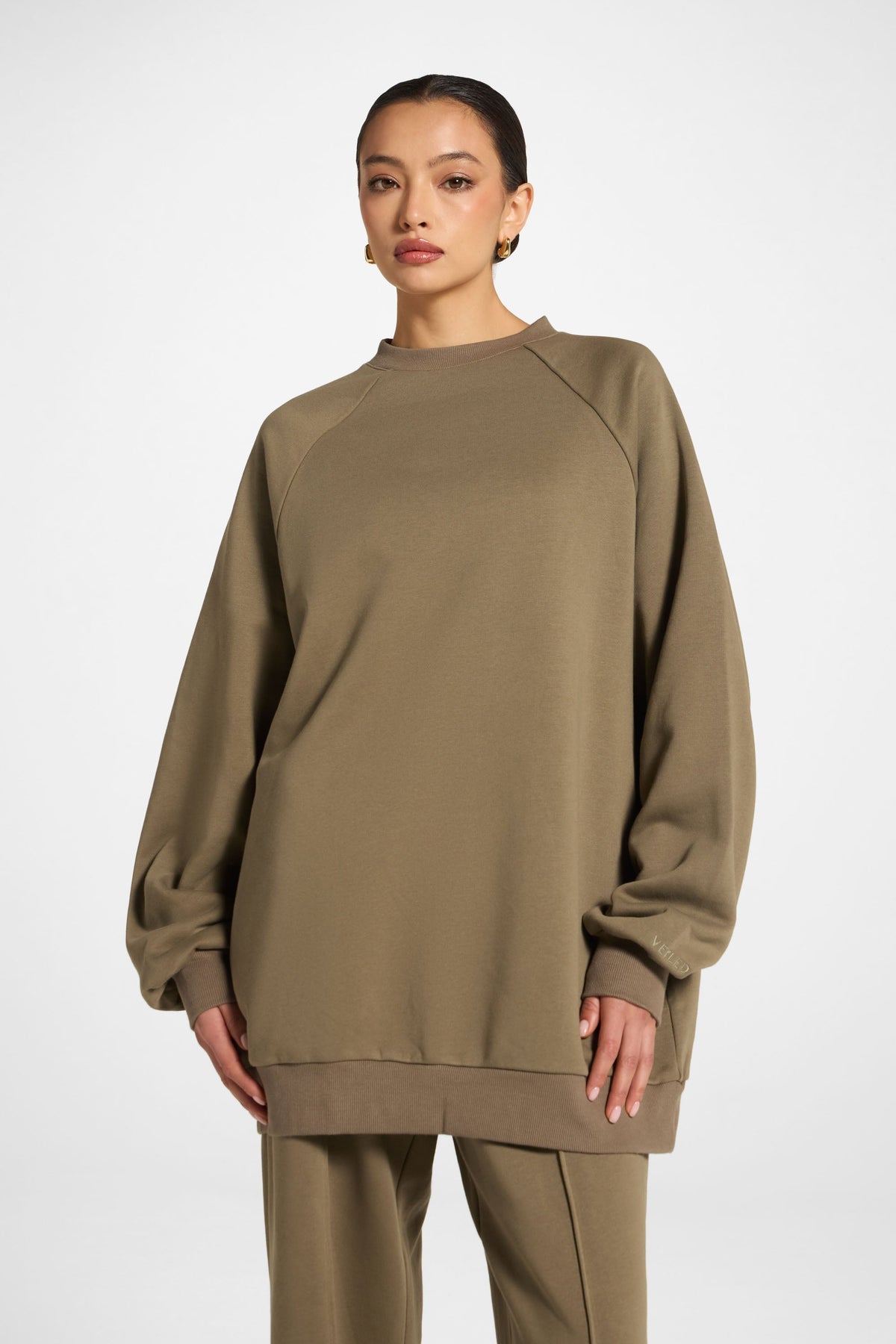 Unisex Raglan Sleeve Sweatshirt - Midnight Moss