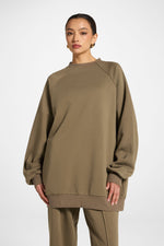 Unisex Raglan Sleeve Sweatshirt - Midnight Moss