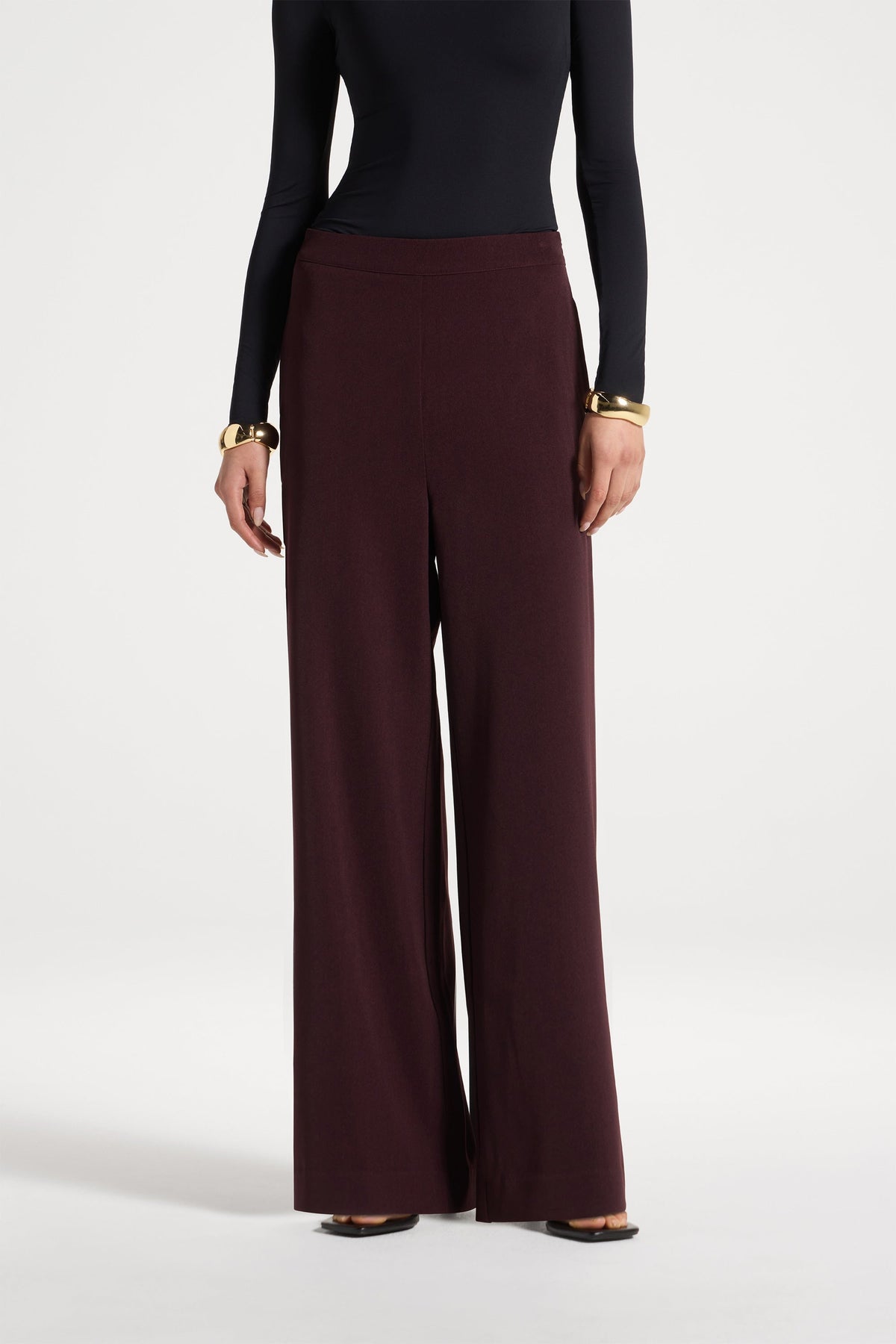 Wide Leg Pants - Chocolate Truffle