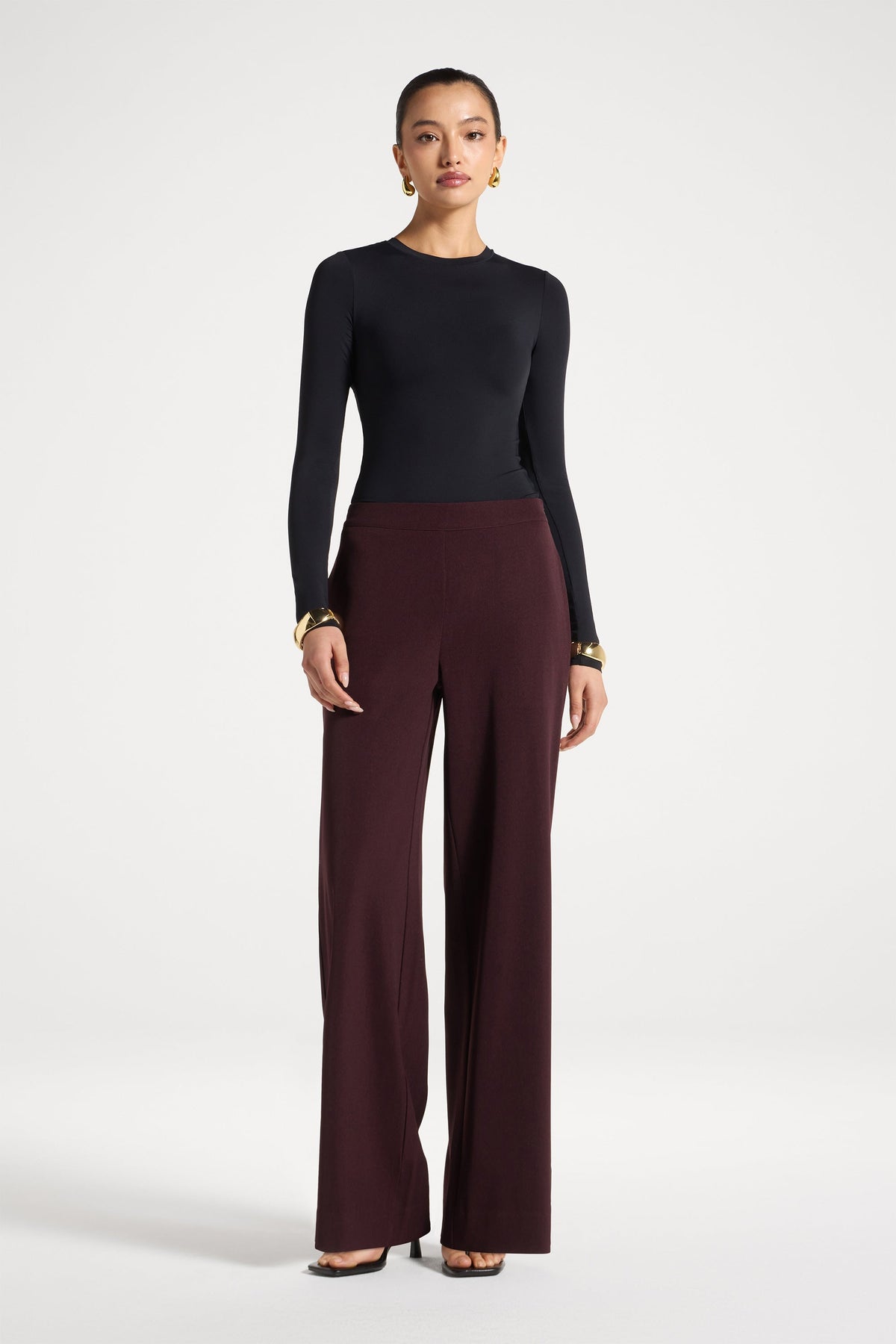 Wide Leg Pants - Chocolate Truffle