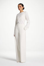 Wide Leg Pants - White